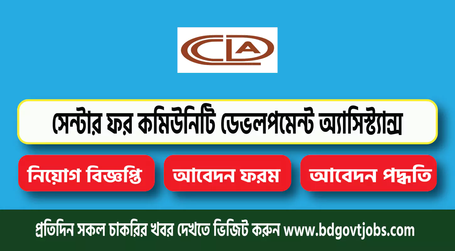 Center for Community Development Assistance CCDA Job Circular 2025