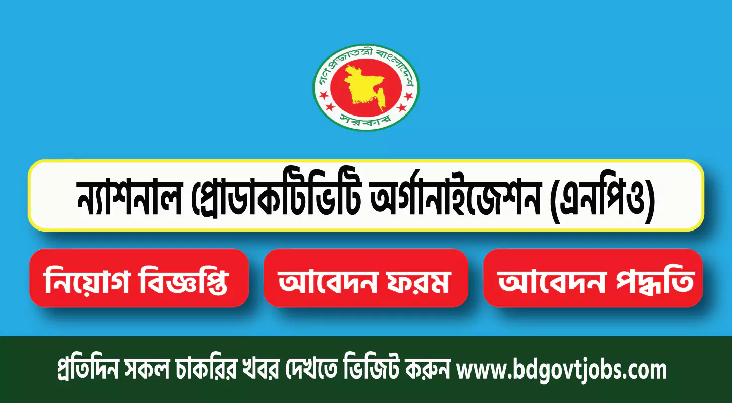 National Productivity Organization NPO Job Circular 2025
